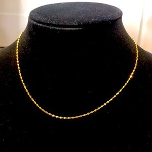 Gold Tone Rope Chain